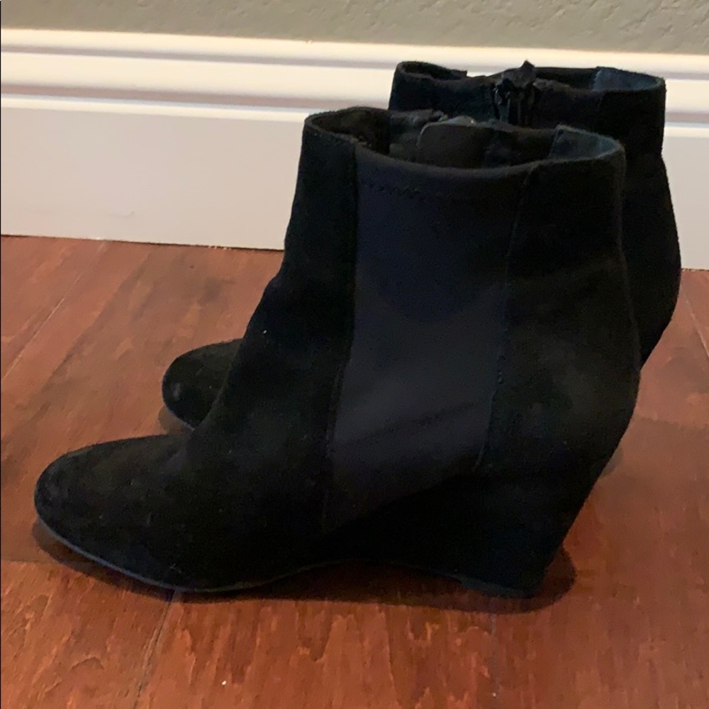 Black Suede Booties